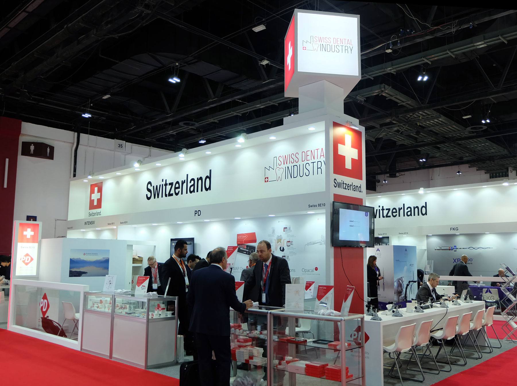 Messestand der Schweizer Dentalindustrie